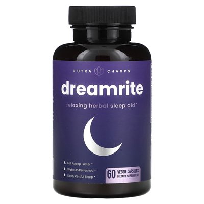 Nutrachamps, Dreamrite, 60 łatwych do spłaty kapsułek wegetariańskich