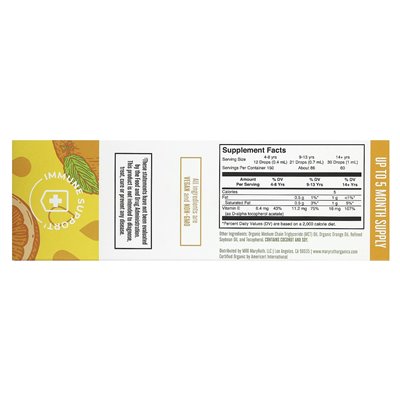 Maryruth's, organiczna witamina E płynna, pomarańczowa, 2 fl oz (60 ml) Maryruth's, organiczna witamina E płynna, pomarańczowa, 2 fl oz (60 ml)