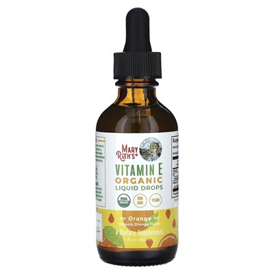 Maryruth's, organiczna witamina E płynna, pomarańczowa, 2 fl oz (60 ml) Maryruth's, organiczna witamina E płynna, pomarańczowa, 2 fl oz (60 ml)