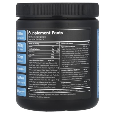 Nutrachamps, Super Zielone, z pożywieniem, probiotykami i enzymami, tropikalnymi, 8,87 uncji (249 g)