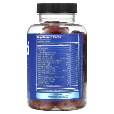 Nutrachamps, Multi, Perfect Men‘s Multivitamin, Himbeere, 120 Vitamine