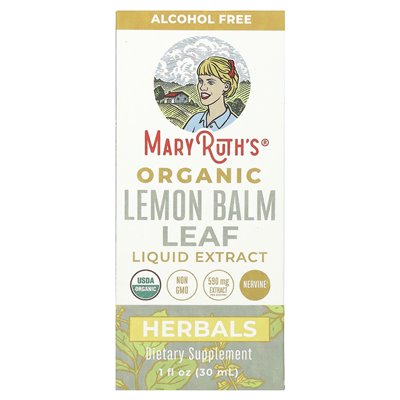 Maryruth's, Ekologiczny wyciąg z liści cytryny, bez alkoholu, 1 fl oz (30 ml)