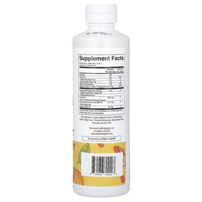 Maryruth's, Turmeric &amp DHA Liposomal Supplement, pomarańczowy imbir, 15,22 Fl Oz (450 ml)