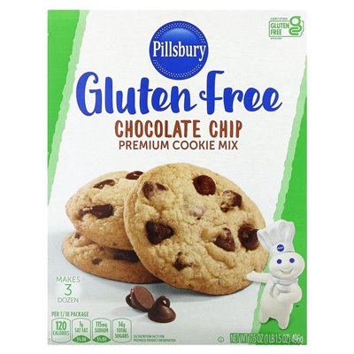 Pillsbury, Chocolate Chip Premium Cookie Mix, glutenfrei, 17,5 oz (496 g)
